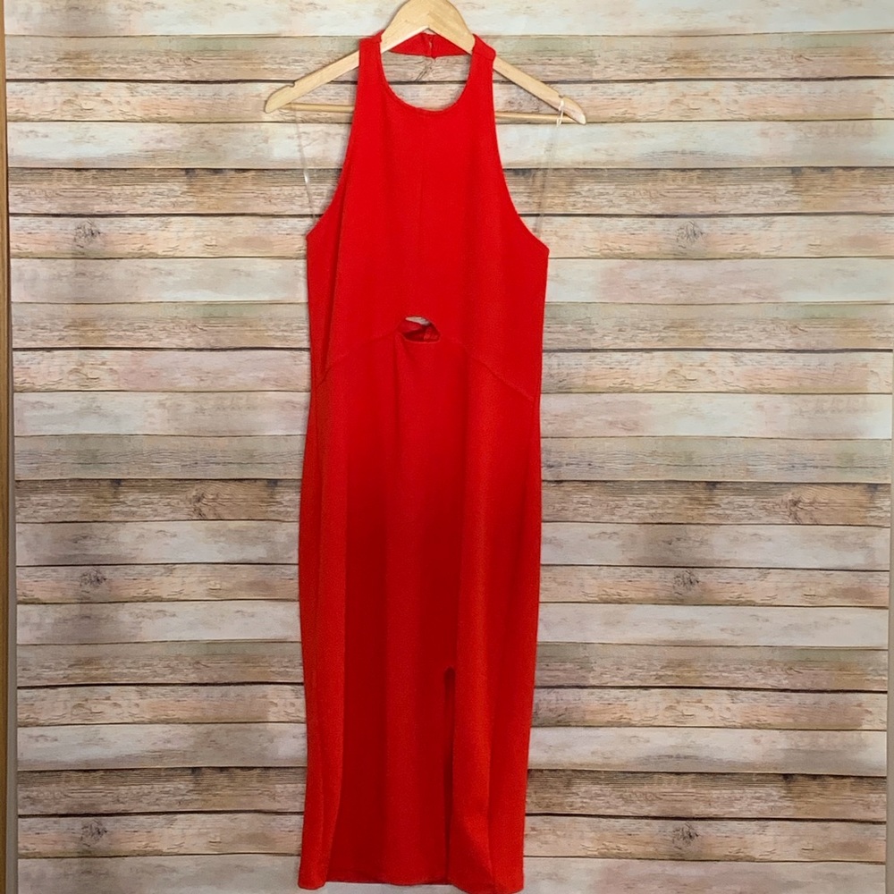 CAD Red Halter Dress